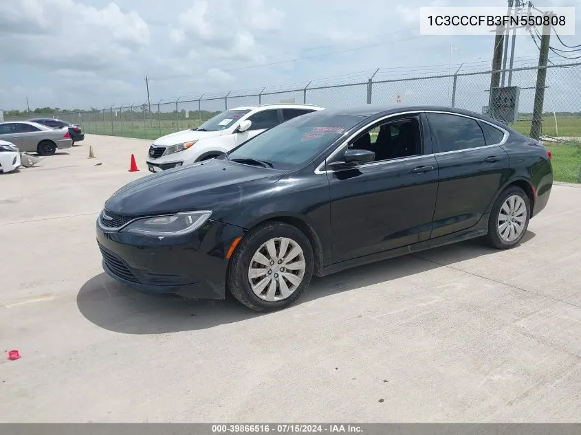 1C3CCCFB3FN550808 2015 Chrysler 200 Lx