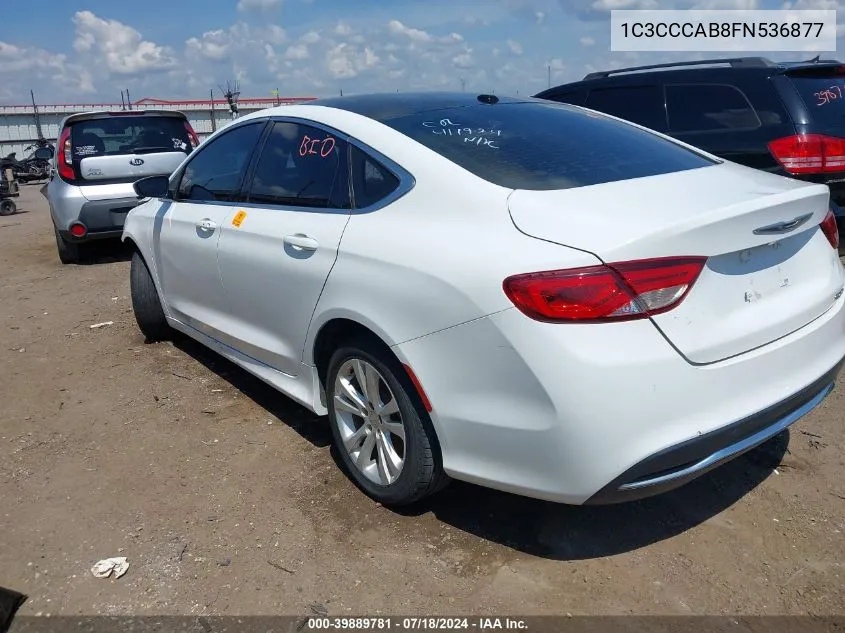 1C3CCCAB8FN536877 2015 Chrysler 200 Limited