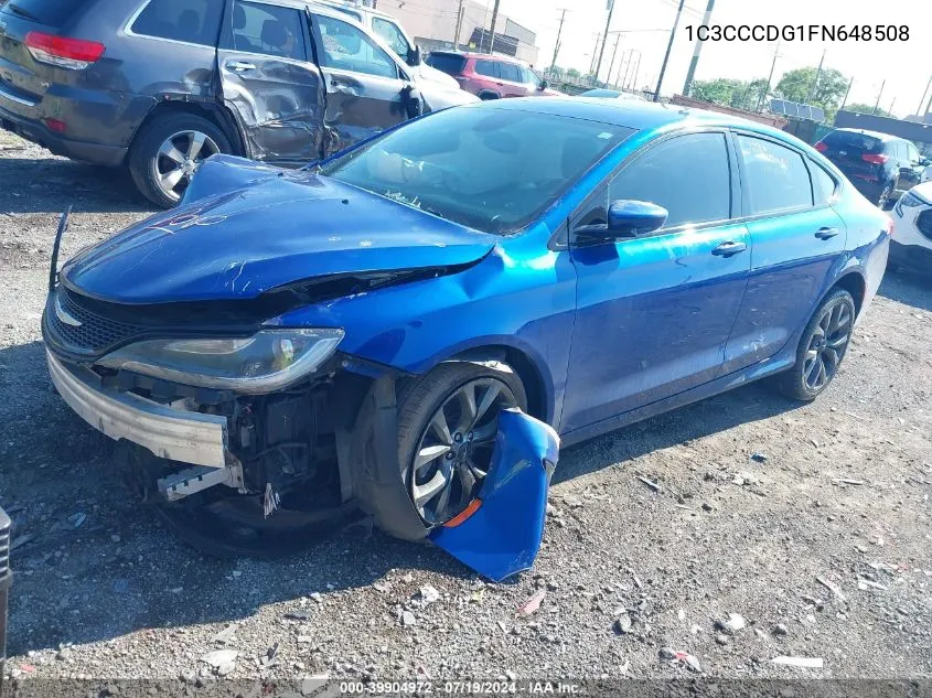 1C3CCCDG1FN648508 2015 Chrysler 200 S