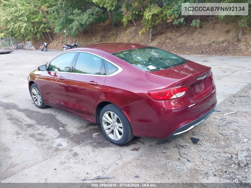 1C3CCCAB7FN692134 2015 Chrysler 200 Limited