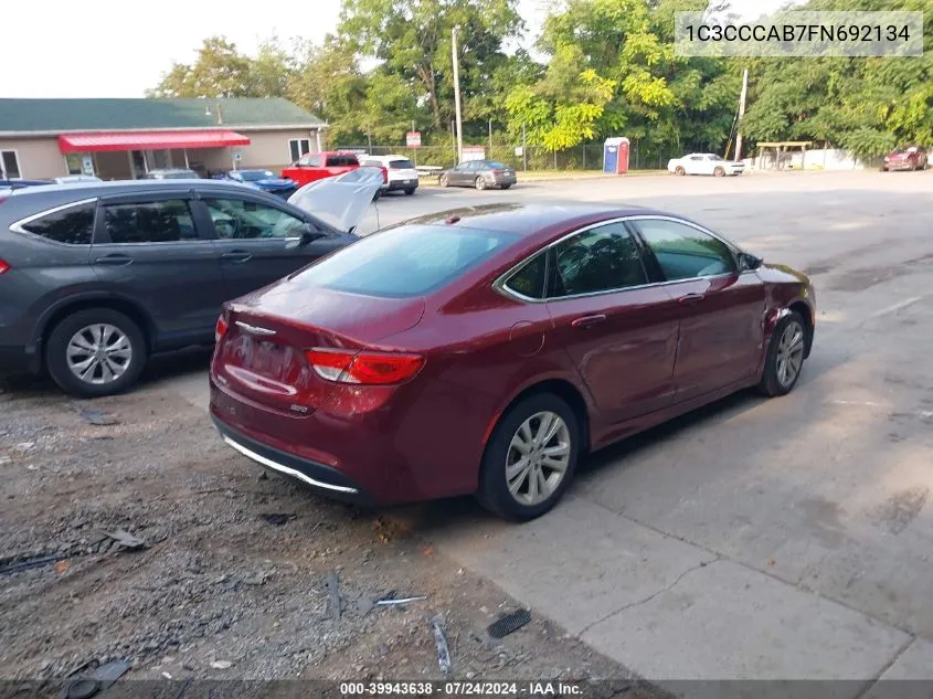 1C3CCCAB7FN692134 2015 Chrysler 200 Limited