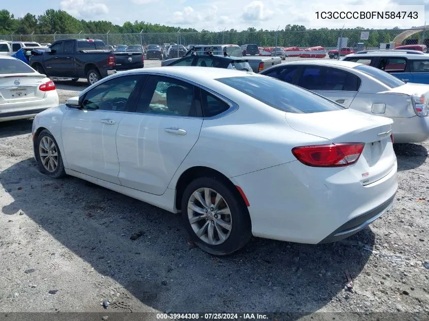 1C3CCCCB0FN584743 2015 Chrysler 200 C