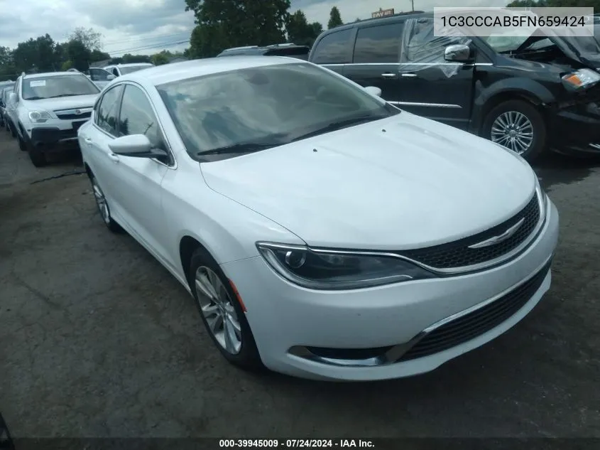 1C3CCCAB5FN659424 2015 Chrysler 200 Limited