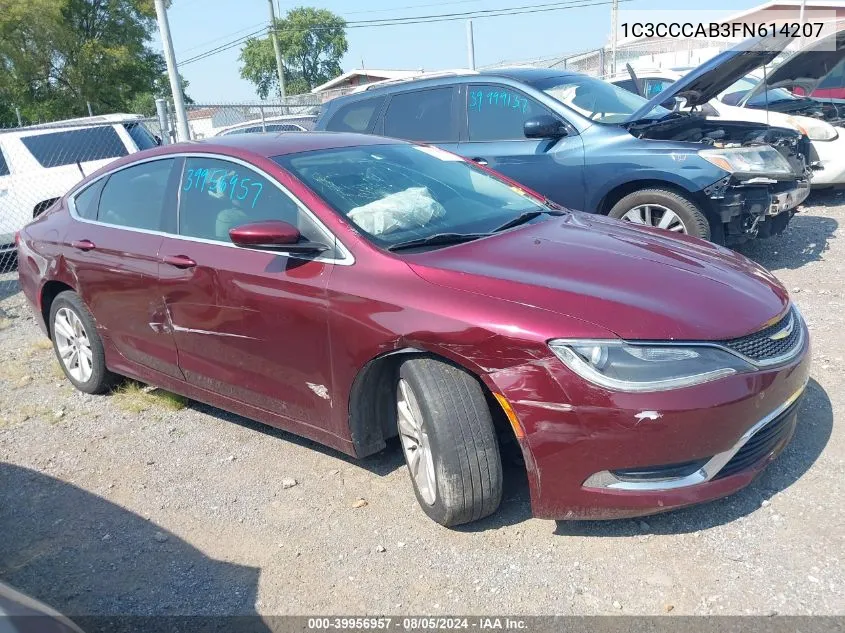 2015 Chrysler 200 Limited VIN: 1C3CCCAB3FN614207 Lot: 39956957