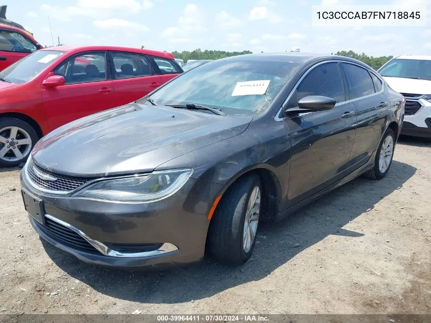 1C3CCCAB7FN718845 2015 Chrysler 200 Limited