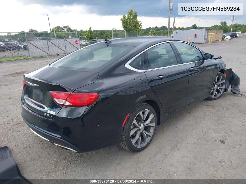 1C3CCCEG7FN589284 2015 Chrysler 200 C