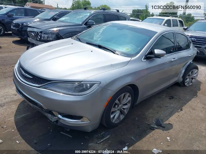 2015 Chrysler 200 C VIN: 1C3CCCCB4FN560090 Lot: 39974224