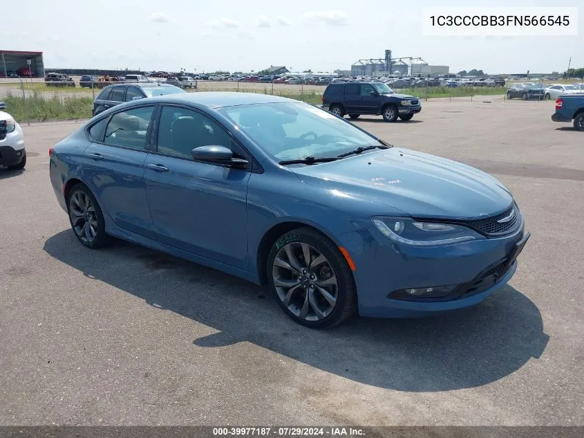 2015 Chrysler 200 S VIN: 1C3CCCBB3FN566545 Lot: 39977187