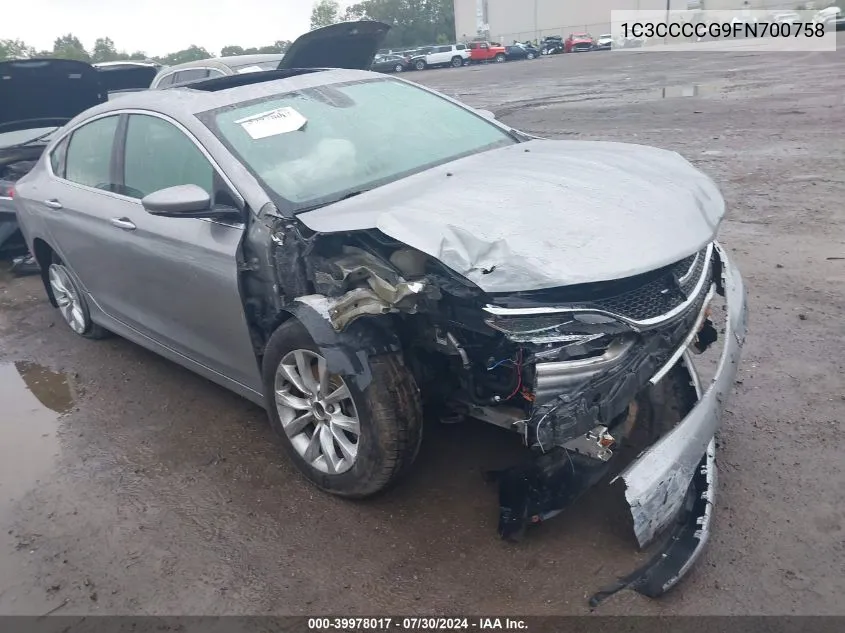 1C3CCCCG9FN700758 2015 Chrysler 200 C