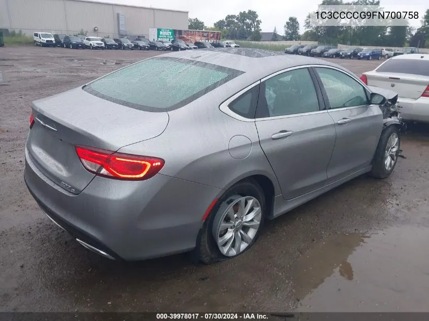 1C3CCCCG9FN700758 2015 Chrysler 200 C