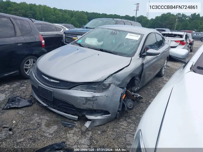 1C3CCCBB4FN724861 2015 Chrysler 200 S