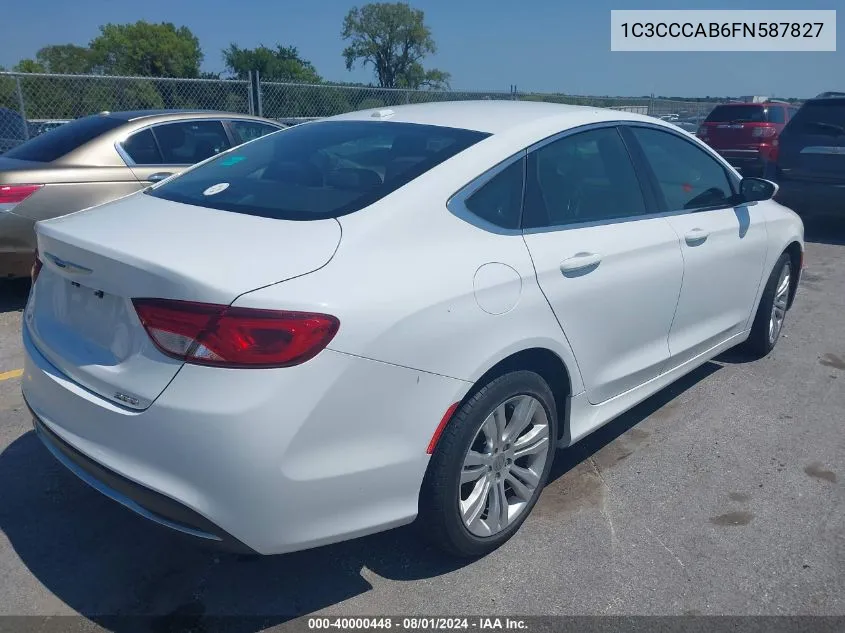 1C3CCCAB6FN587827 2015 Chrysler 200 Limited