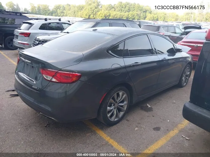 1C3CCCBB7FN566175 2015 Chrysler 200 S