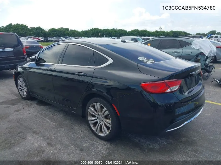 1C3CCCAB5FN534780 2015 Chrysler 200 Limited