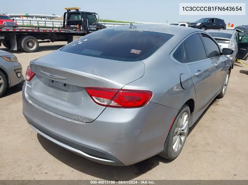 1C3CCCCB1FN643654 2015 Chrysler 200 C