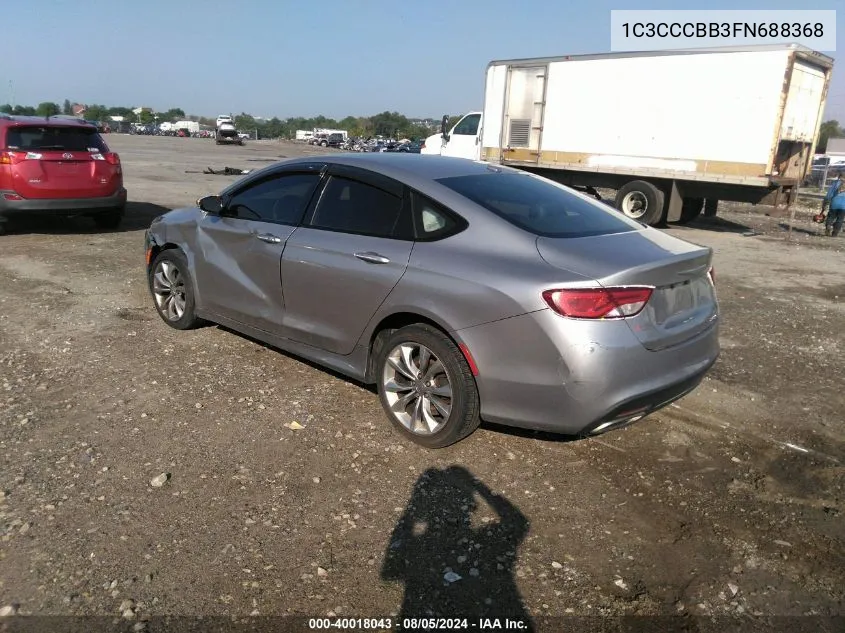 1C3CCCBB3FN688368 2015 Chrysler 200 S