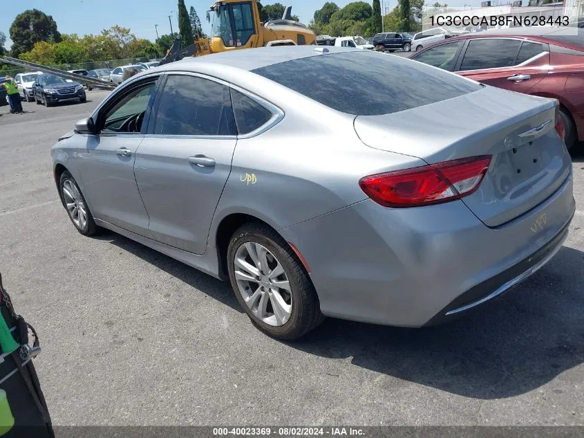 2015 Chrysler 200 Limited VIN: 1C3CCCAB8FN628443 Lot: 40023369