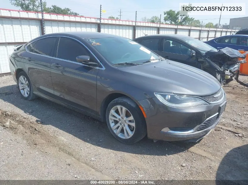 1C3CCCAB5FN712333 2015 Chrysler 200 Limited