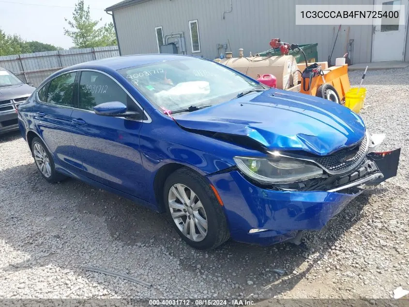 1C3CCCAB4FN725400 2015 Chrysler 200 Limited