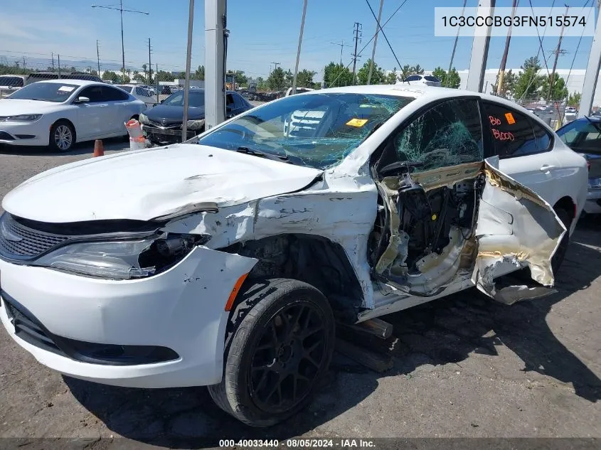 2015 Chrysler 200 S VIN: 1C3CCCBG3FN515574 Lot: 40033440