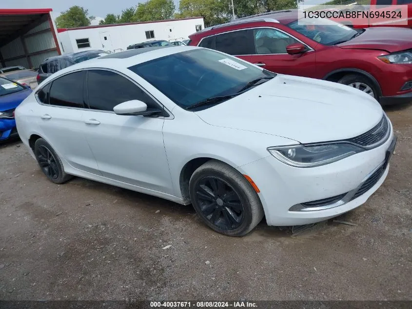 1C3CCCAB8FN694524 2015 Chrysler 200 Limited