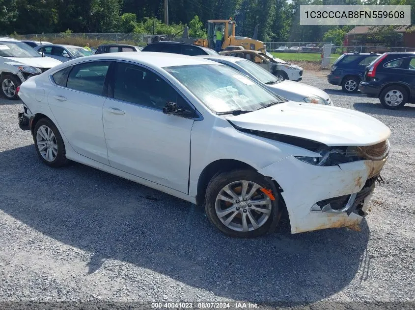 2015 Chrysler 200 Limited VIN: 1C3CCCAB8FN559608 Lot: 40041023