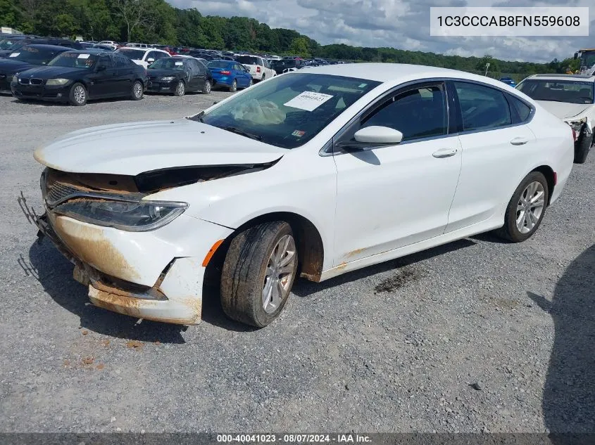 1C3CCCAB8FN559608 2015 Chrysler 200 Limited