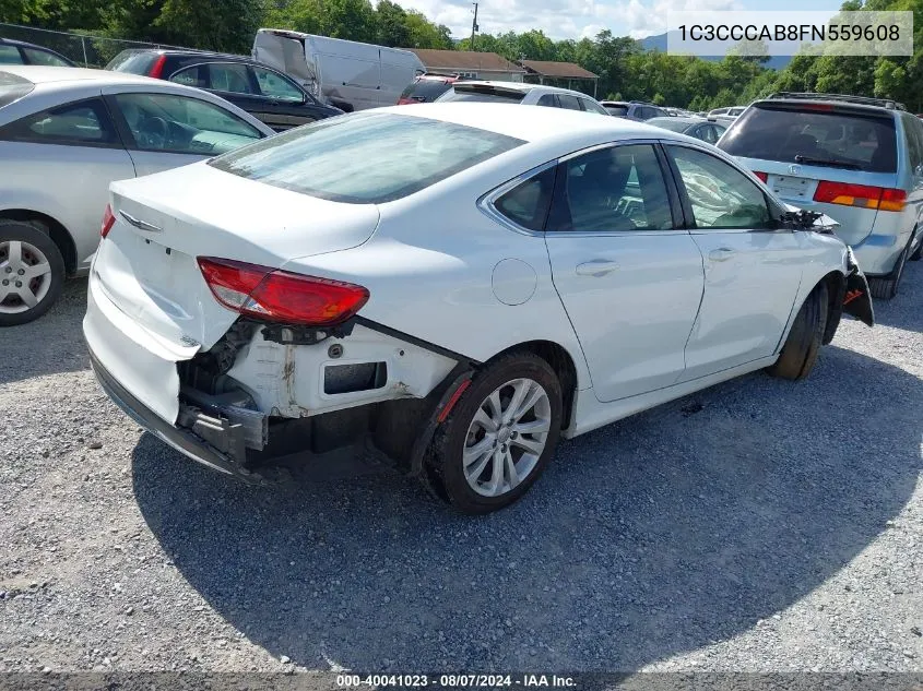 1C3CCCAB8FN559608 2015 Chrysler 200 Limited