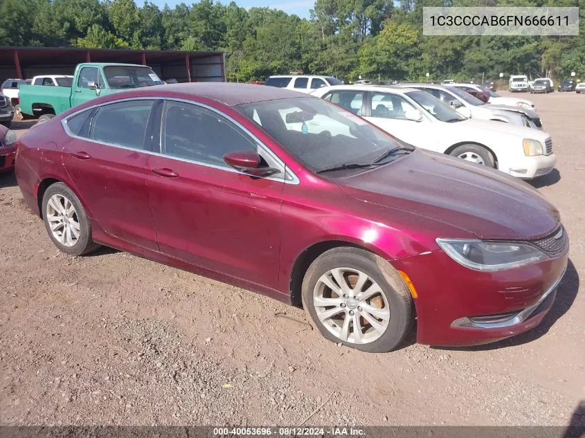 1C3CCCAB6FN666611 2015 Chrysler 200 Limited