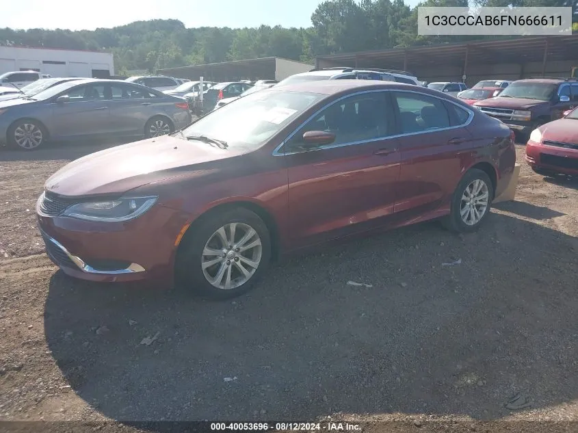 1C3CCCAB6FN666611 2015 Chrysler 200 Limited