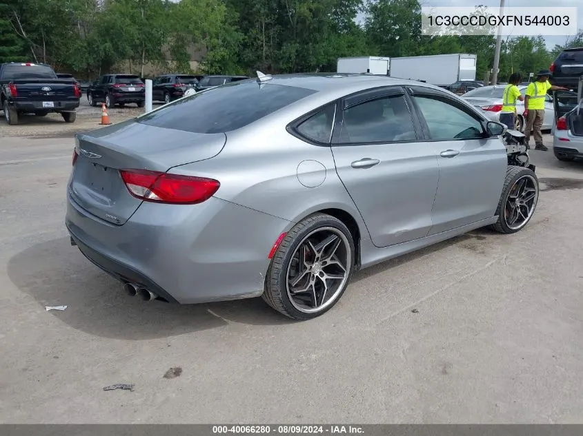 2015 Chrysler 200 S VIN: 1C3CCCDGXFN544003 Lot: 40066280