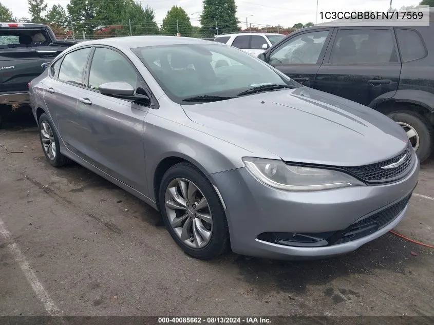 1C3CCCBB6FN717569 2015 Chrysler 200 S