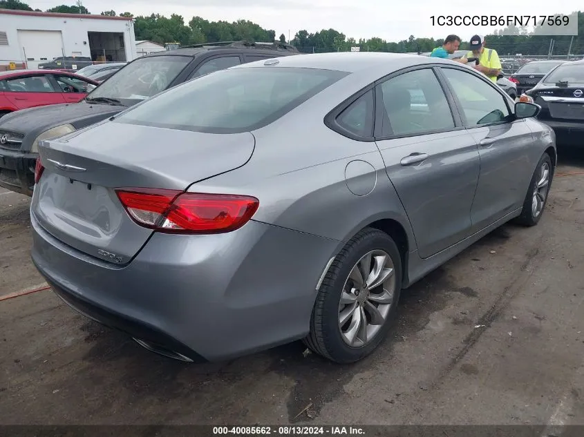 1C3CCCBB6FN717569 2015 Chrysler 200 S