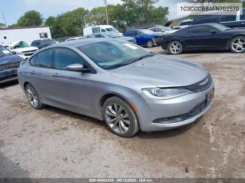 1C3CCCBB4FN702570 2015 Chrysler 200 S