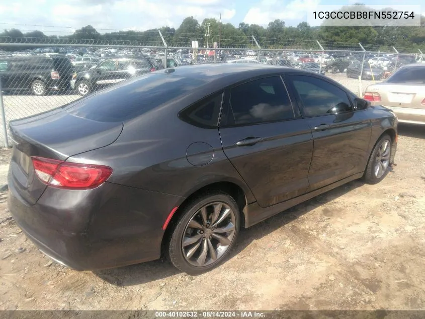 1C3CCCBB8FN552754 2015 Chrysler 200 S