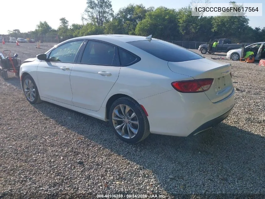 1C3CCCBG6FN617564 2015 Chrysler 200 S