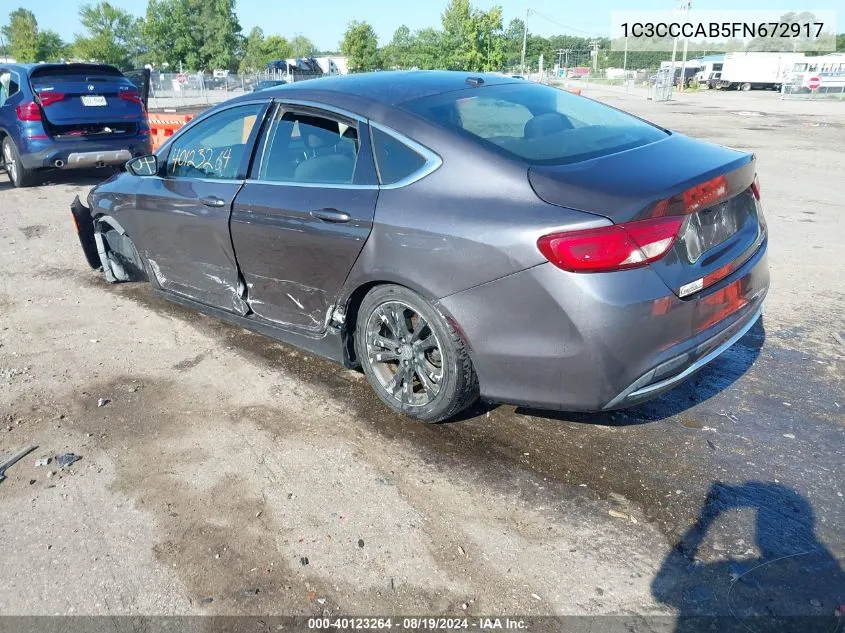 1C3CCCAB5FN672917 2015 Chrysler 200 Limited