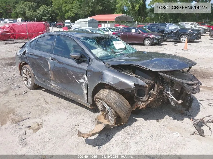 2015 Chrysler 200 S VIN: 1C3CCCBG6FN514127 Lot: 40140651