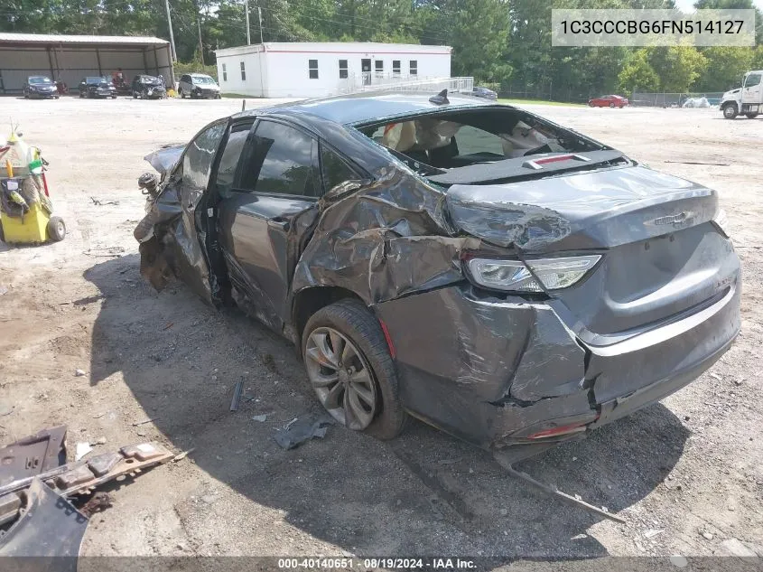 2015 Chrysler 200 S VIN: 1C3CCCBG6FN514127 Lot: 40140651