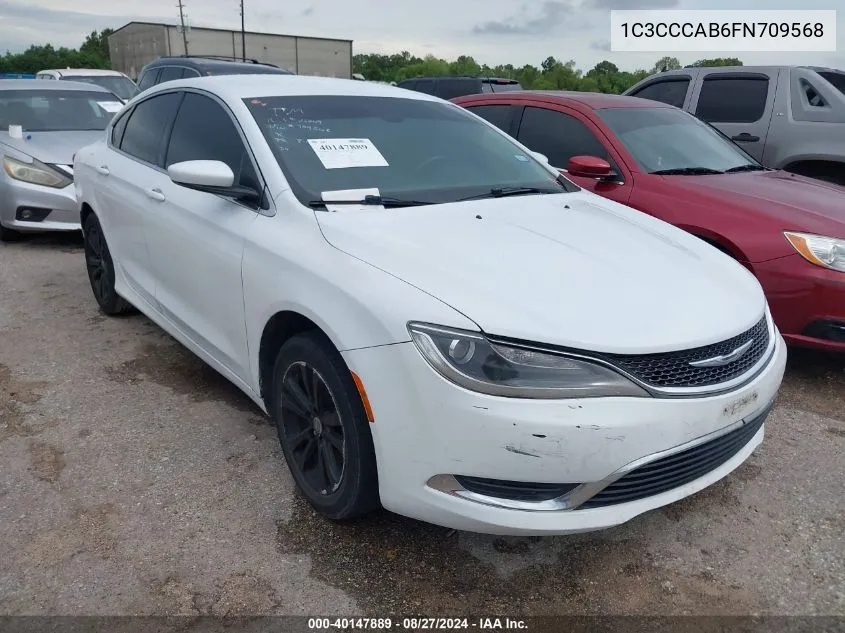 2015 Chrysler 200 Limited VIN: 1C3CCCAB6FN709568 Lot: 40147889