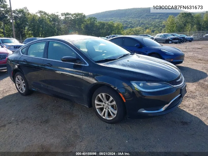 2015 Chrysler 200 Limited VIN: 1C3CCCAB7FN631673 Lot: 40155098