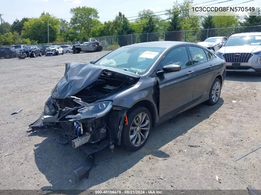 1C3CCCDG8FN570549 2015 Chrysler 200 S