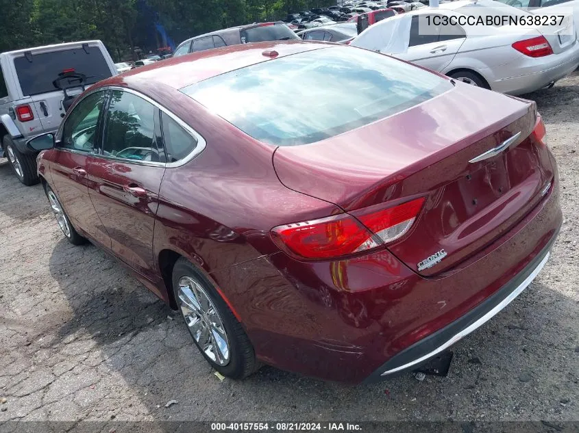 1C3CCCAB0FN638237 2015 Chrysler 200 Limited