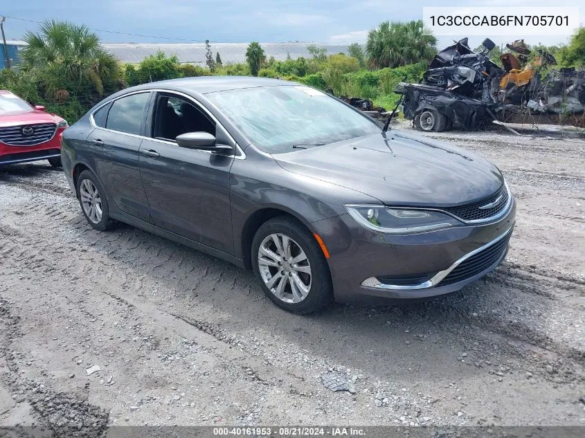 1C3CCCAB6FN705701 2015 Chrysler 200 Limited