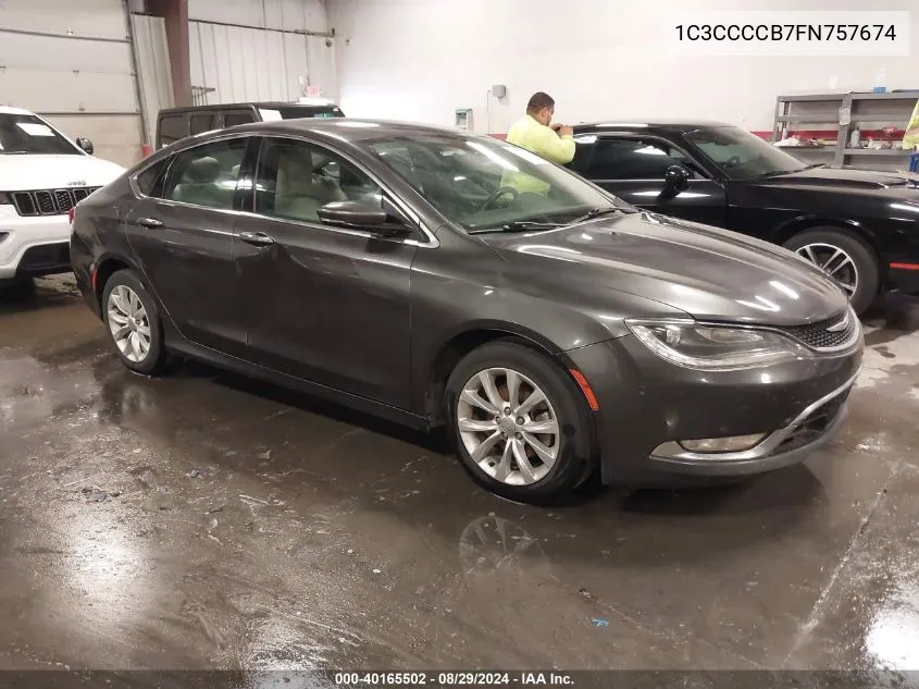 2015 Chrysler 200 C VIN: 1C3CCCCB7FN757674 Lot: 40165502