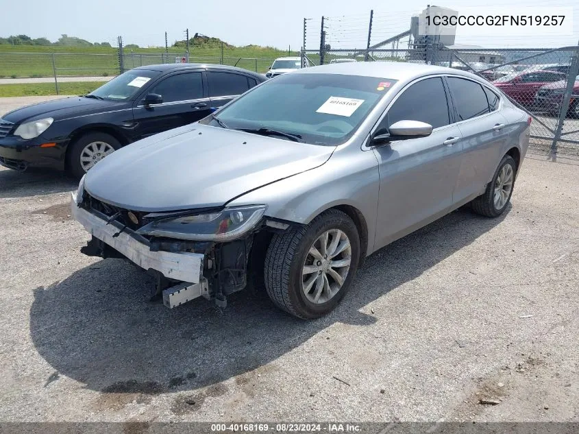 2015 Chrysler 200 C VIN: 1C3CCCCG2FN519257 Lot: 40168169