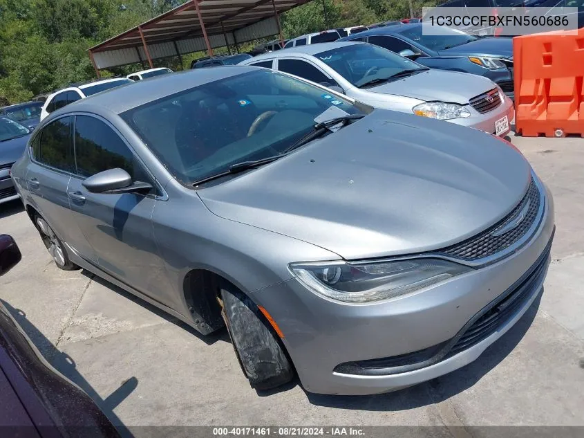 1C3CCCFBXFN560686 2015 Chrysler 200 Lx