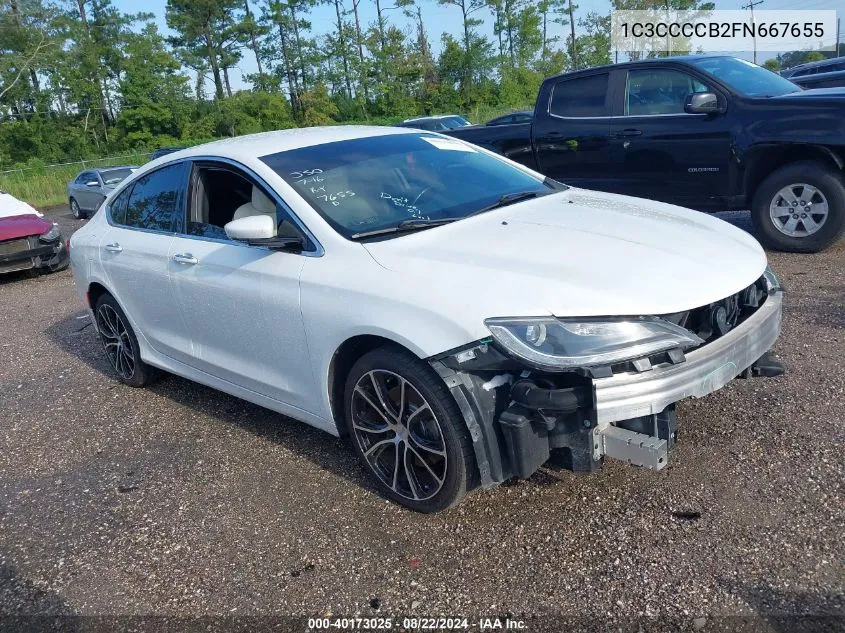 2015 Chrysler 200 C VIN: 1C3CCCCB2FN667655 Lot: 40173025