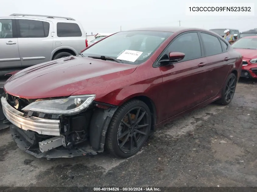 1C3CCCDG9FN523532 2015 Chrysler 200 S