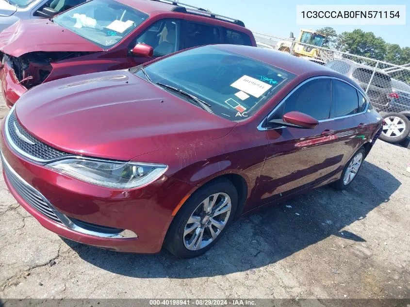 1C3CCCAB0FN571154 2015 Chrysler 200 Limited